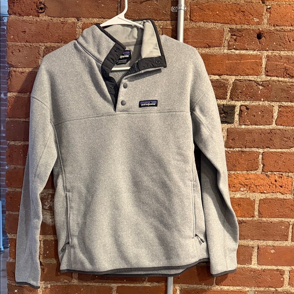 Patagonia Light Gray Snap-T Fleece